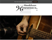 Tablet Screenshot of gitarrenhommerich.de